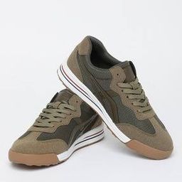 Men Round-Toe Sneakers with Lace Fastening-49