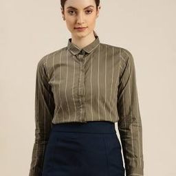 hancock Women Cotton Stripes Shirt-picture-23