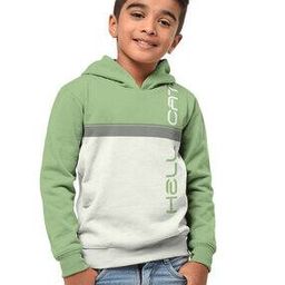 Typographic Print Round-Neck Hoodie-23