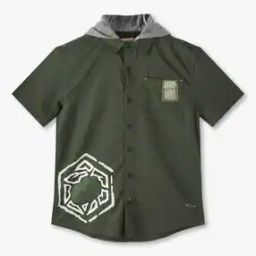 Boys Graphic Print Regular Fit Hooded Cotton Shirt-image-61