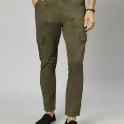 Slim Fit Flat-Front Cargo Pants-image-50