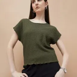 Women Regular Fit Round Neck Top-image-42