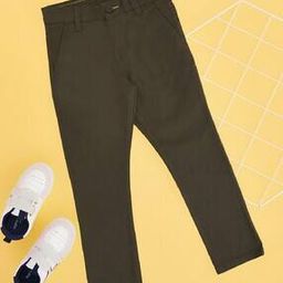 pantaloons junior Boys Cotton Mid Rise Trousers-picture-3