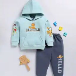 Infants Garfield Print Hoodie & Joggers Set-image-18