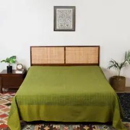 fabindia Cotton Hand Woven Bed Cover-picture-0