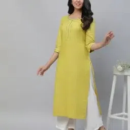 aurelia Women Striped Straight Kurta-picture-13