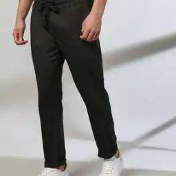 Men Regular Fit Flat-Front Trousers-image-52