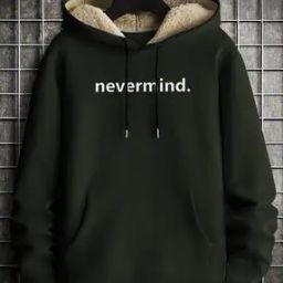 Men Regular Fit Typographic Print Hoodie-image-80
