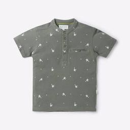 Printed Shirt with Welt Pocket-image-87