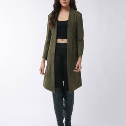 pannkh Open-Front Shrug with Patch Pockets image 1