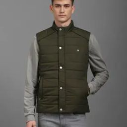 Men Regular Fit Zip-Front Puffer Jacket-picture-53