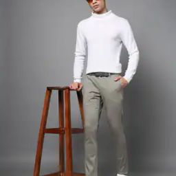 Men Slim Fit Flat-Front Chinos-picture-25