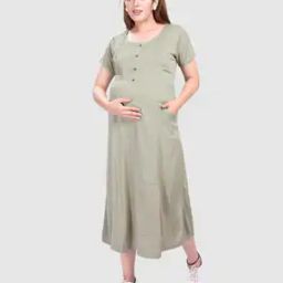 A-line Dress with Insert Pockets-image-11