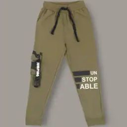 Typographic Print Joggers with Drawstring Waist-7