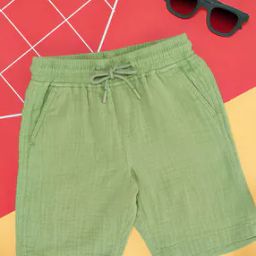 Regular Fit Flat Front City Shorts with Drawstrings-picture-27
