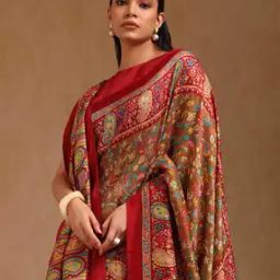 Women Floral Print Pashmina Saree-picture-21