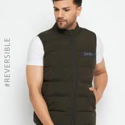 Men Quilted Regular Fit Reversible Gillet-image-59