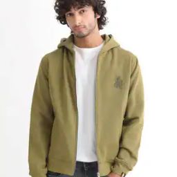 Men Zip-Front Regular Fit Hoodie-image-28
