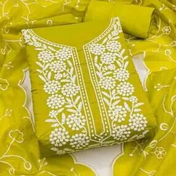 Women Embroidery Unstitched Dress Material-image-28