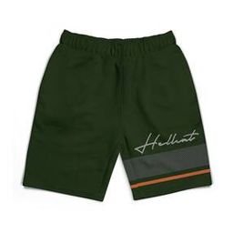 Typographic Print Shorts with Elasticated Waistband-picture-7