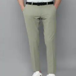 Solid Slim Fit Trousers-picture-21