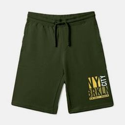 Boys Regular Fit Flat Front Shorts-image-2