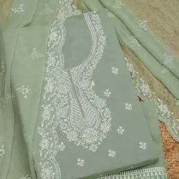 Women Embroidered Unstitched Dress Material-image-122