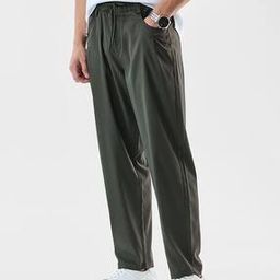 snitch Men Straight Fit Flat-Front Pants -picture-4
