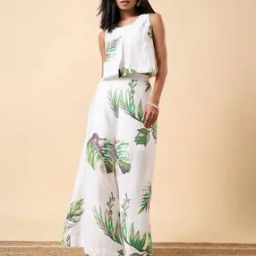 Women Leaf Print 2-Piece Co-Ord Sets-image-16