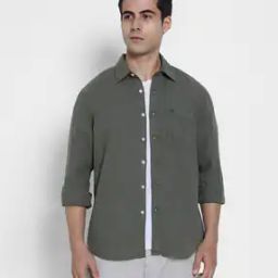 american eagle Men Regular Fit Shirt with Patch Pocket-picture-6
