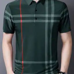 Men Checked Regular Fit Polo T-Shirt-image-83