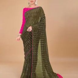 Embellished Saree with Tassels-image-46