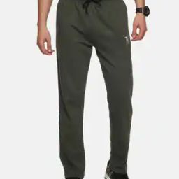 Logo Print Straight Track Pants-image-86