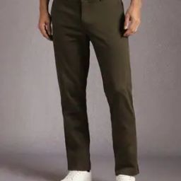 Men Mid-Rise Slim Fit Flat-Front Trousers-image-41