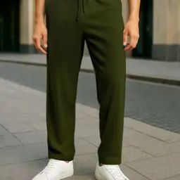 Men Dyed/Washed Relaxed Fit Pants-image-34