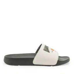 Men Typographic Flip Flops Slides with Flat Heels-image-113