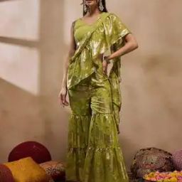 Women Floral Woven 3-Piece Pant-Suit Set-image-16