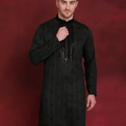 Mandarin Collar Long Kurta-image-18