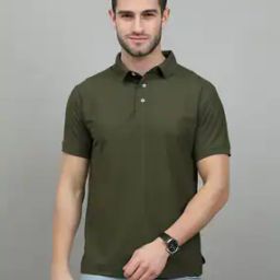 Polo T-shirt with Spread Collar-image-1