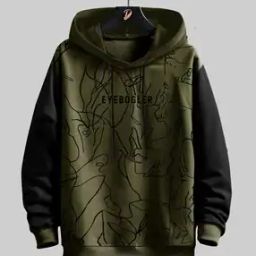 Men Printed Regular Fit Hoodie-image-65