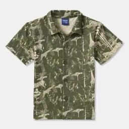 Boys Printed Shirt with Spread Collar-image-27