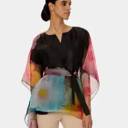 Printed Kaftan Tunic with Belt-image-65