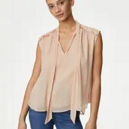 Women Regular Fit Top with Tie-Up-image-72