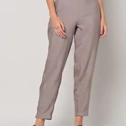 Straight Pants with Semi-Elasticated Waist-image-94