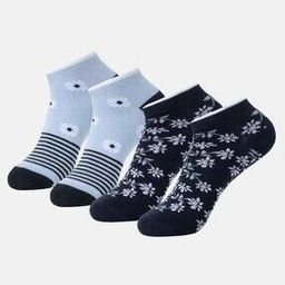 jockey Women Pack of 2 Self-Design Ankle-Length Socks-picture-2