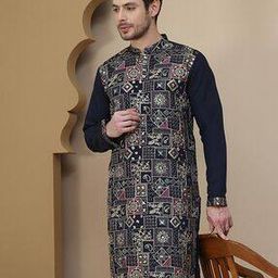 jompers Men Regular Fit Short Kurta-picture-15