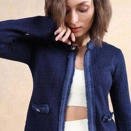 rareism Women Regular Fit Front-Open Shrug-picture-37