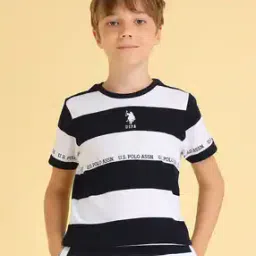u.s. polo assn. Boys Striped Regular Fit Crew-Neck T-Shirt-picture-35