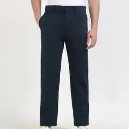 Men Straight Fit Flat-Front Chinos-image-9