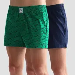 u.s. polo assn. Men Pack of 2 Mid-Rise Cotton Boxers-picture-0